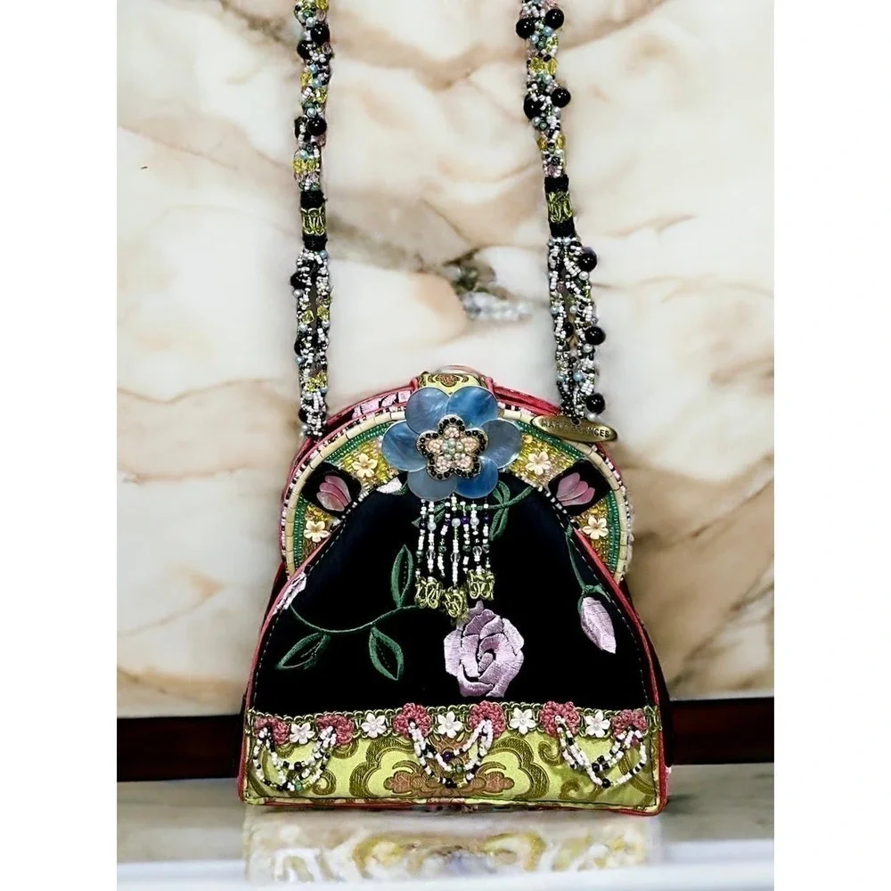 Vintage Mary Frances “Friendship Rose” Handbag